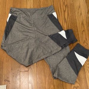 Grey and White Leggings